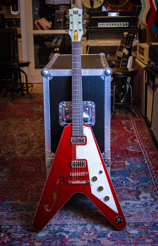 Cherry Red Hollow Vee