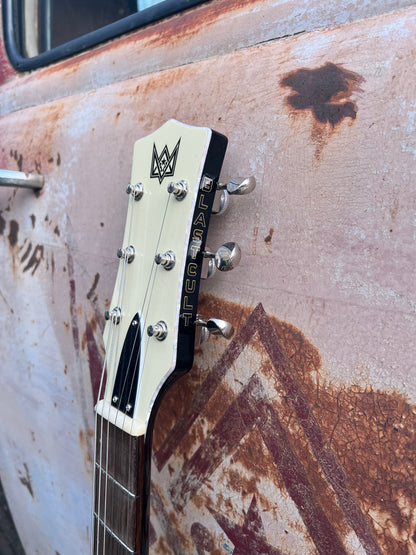 Black Hollow Vee Electric Guitar